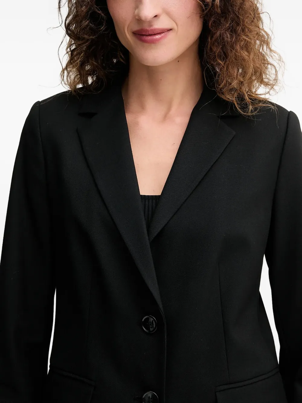 Benetton Button-fastening Blazer In Brown