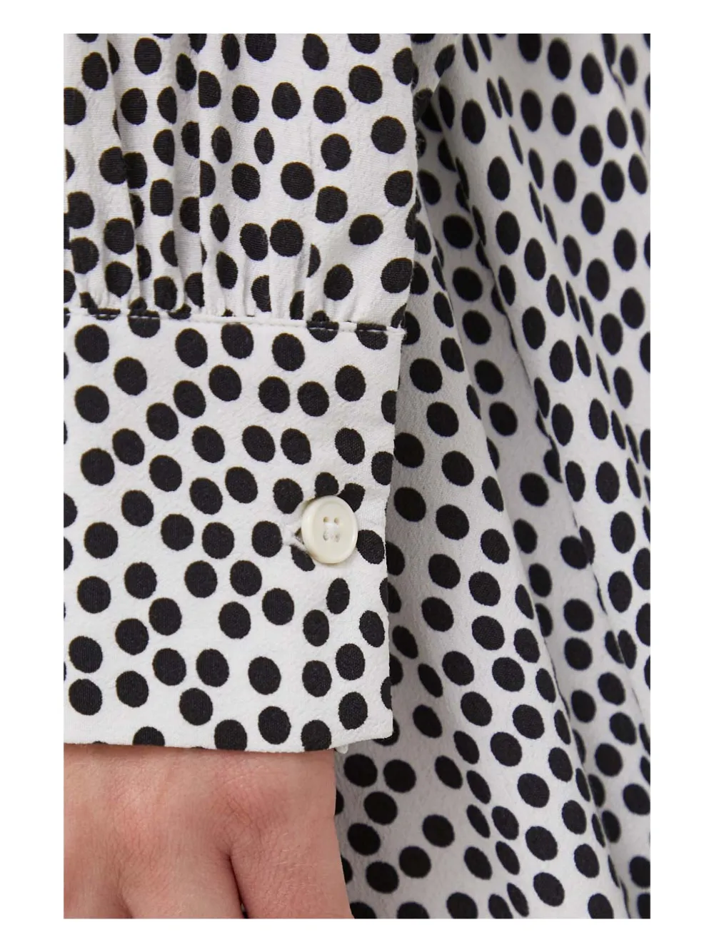 Benetton Polka-dot Open-back Midi Dress In Gray