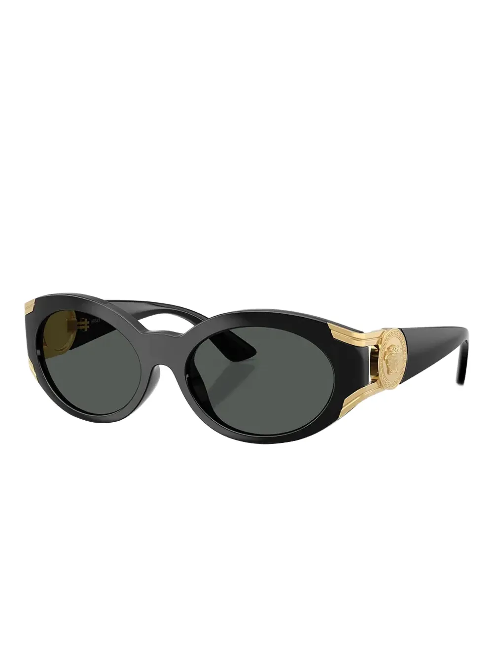 Versace Eyewear Medusa zonnebril met rond montuur Zwart