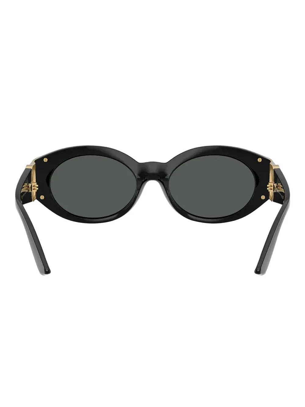 Versace Eyewear Medusa zonnebril met rond montuur Zwart