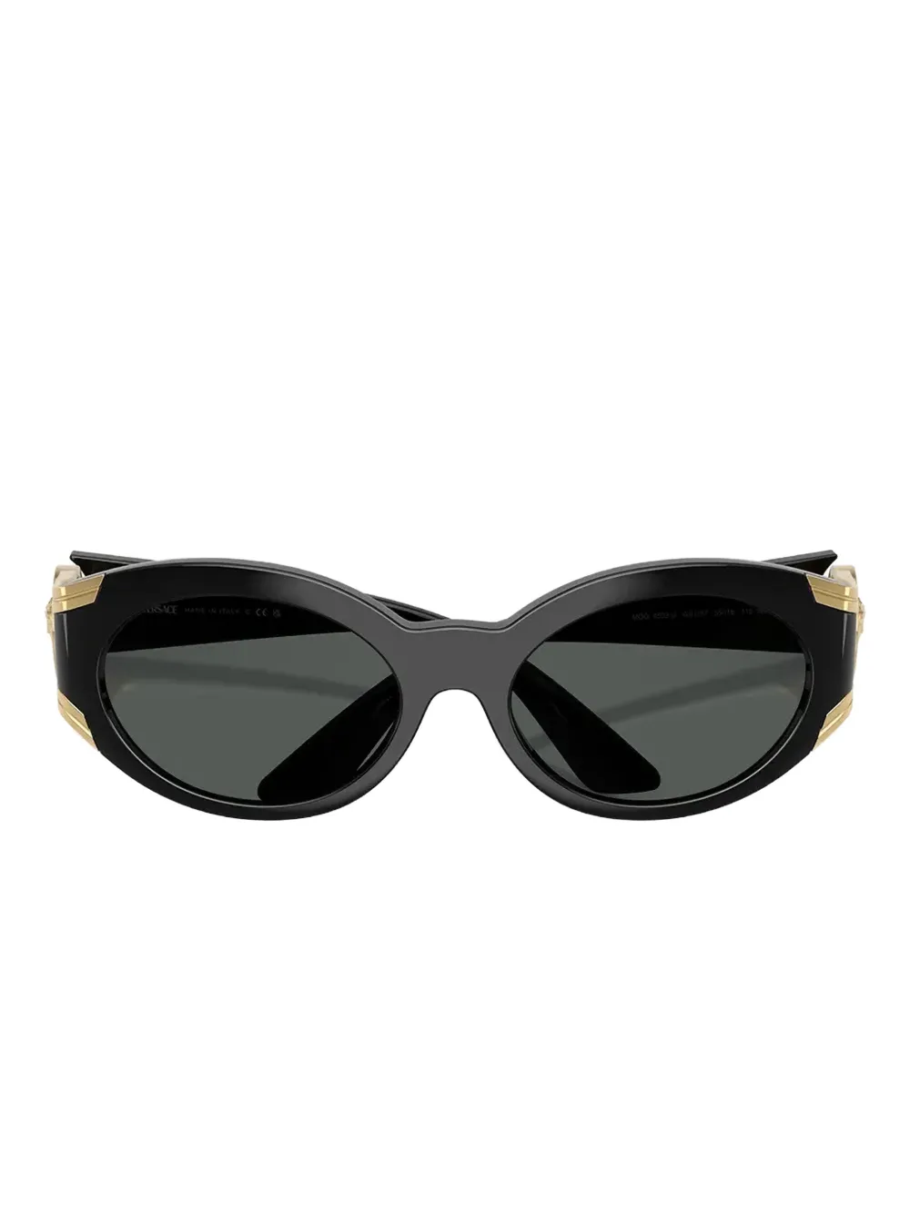 Versace Eyewear Medusa zonnebril met rond montuur Zwart
