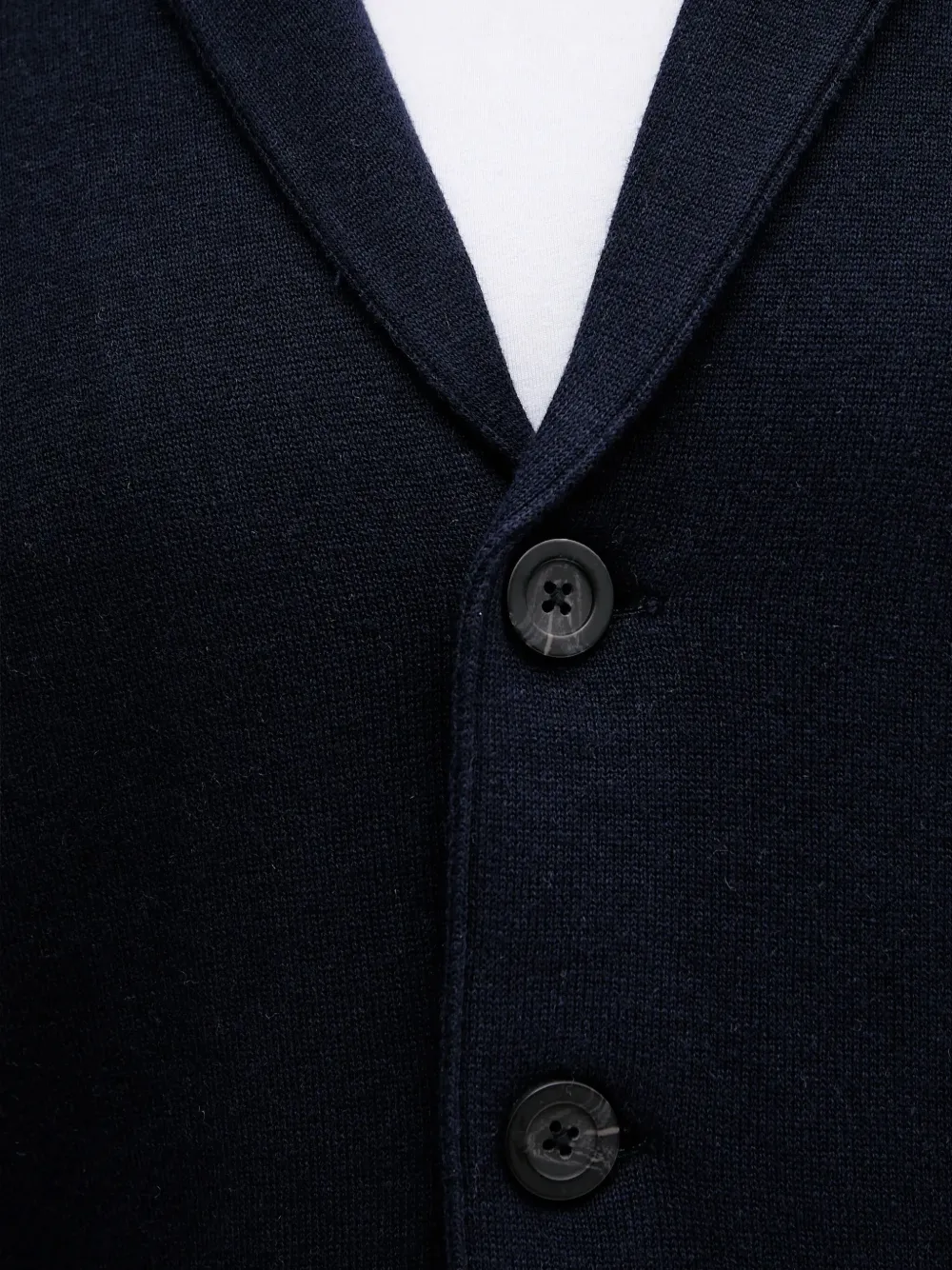 Benetton Pocket Button Cardigan In Blue