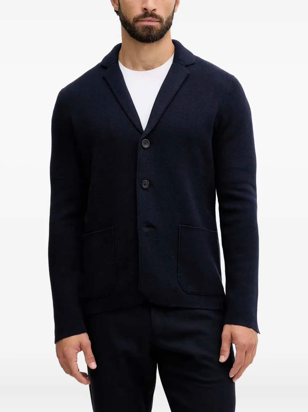 Benetton pocket button cardigan | Blue | Image 1