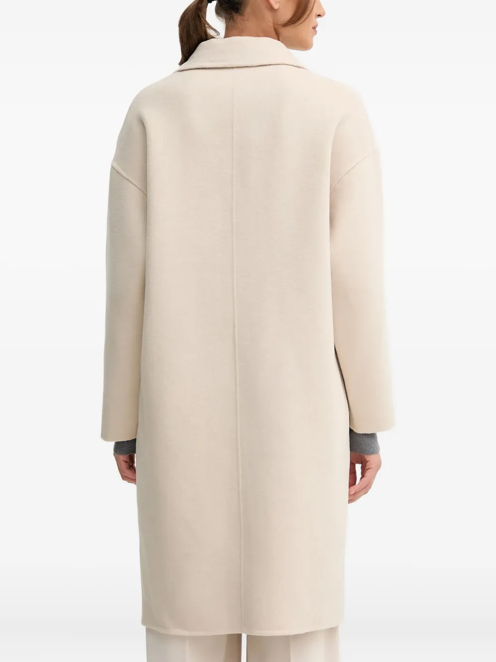 Benetton Jas met zak en knoop Beige