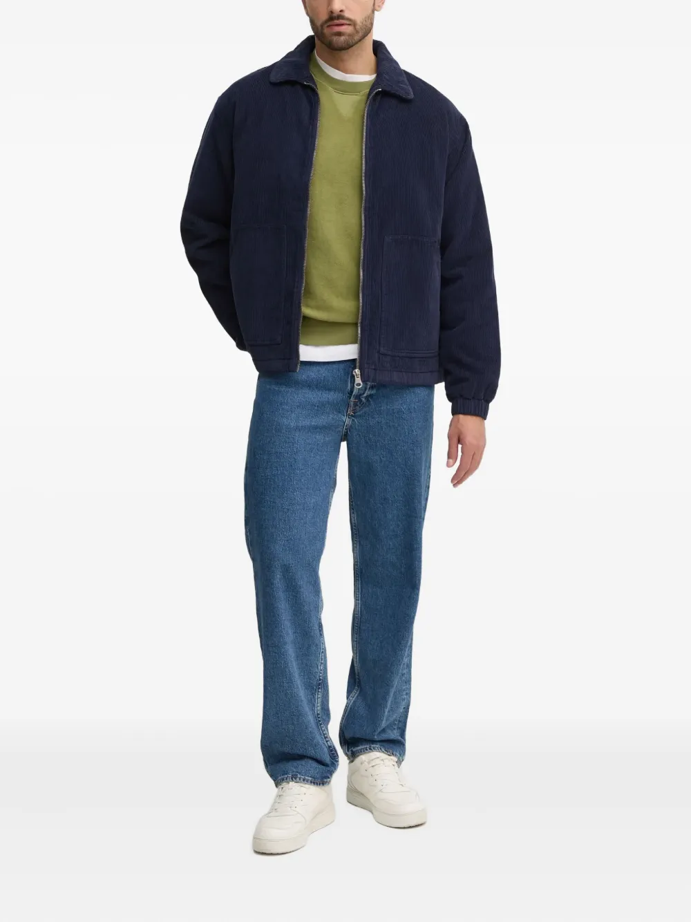 Benetton corduroy zip jacket | Shirt Jackets | Image 2