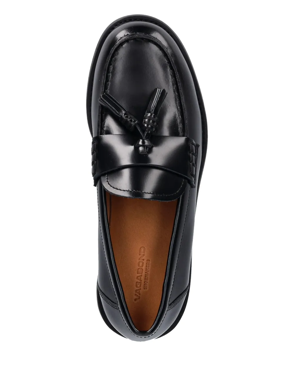Vagabond 26mm Linn Loafers In Black