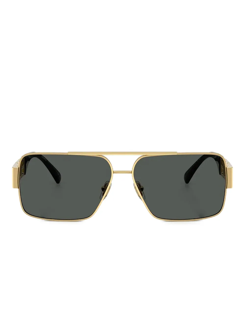 Versace Eyewear geometric logo sunglasses - Oro