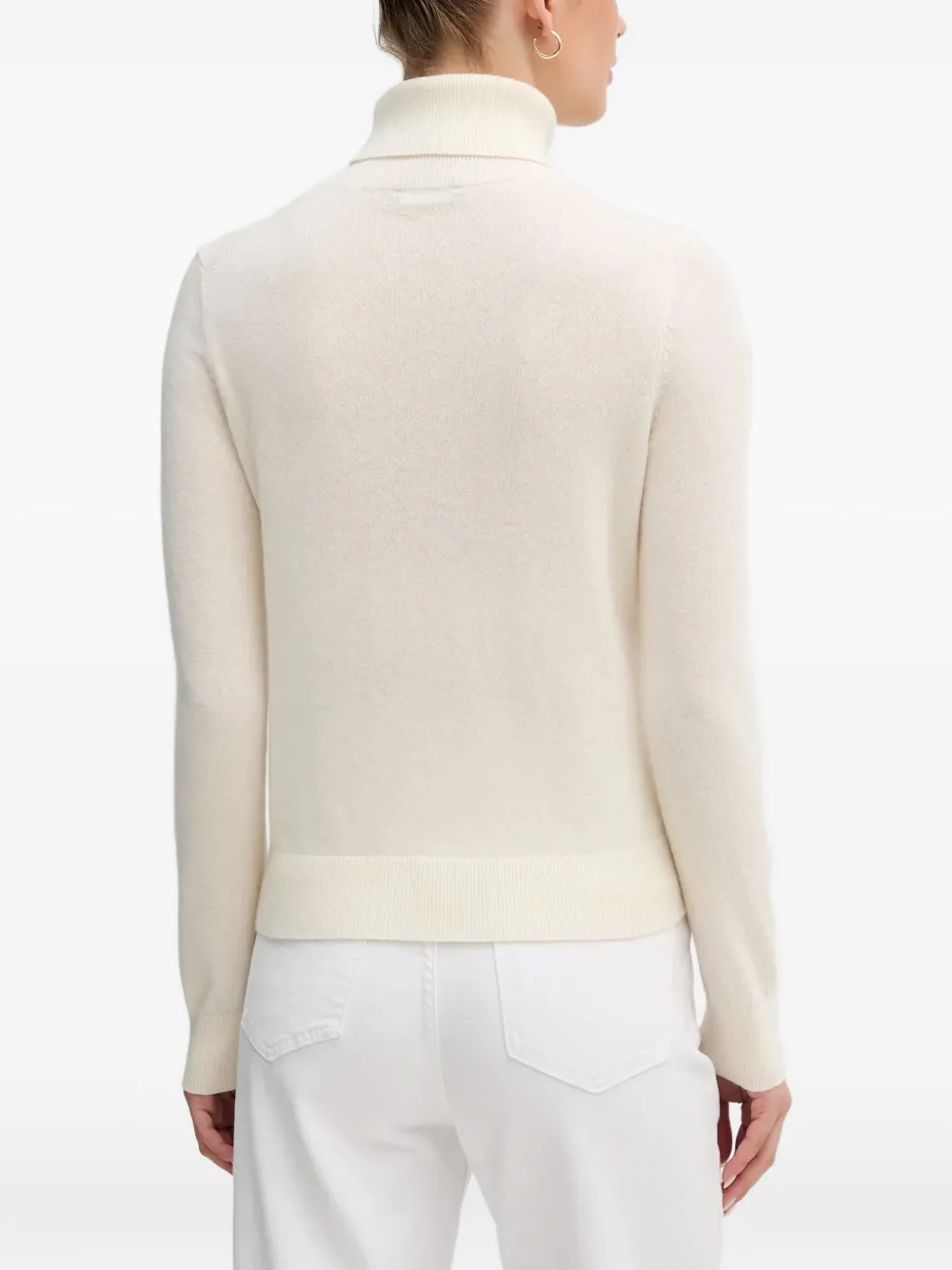  Benetton Ribbed Edges Jumper - Neutrals 