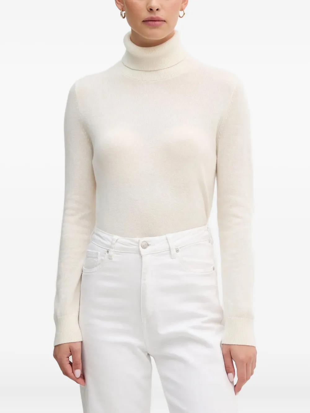 Benetton suéter con borde de canalé | neutro | Image 1