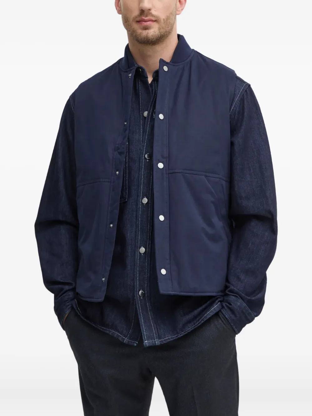 Benetton press-stud jacket | Blue | Image 1