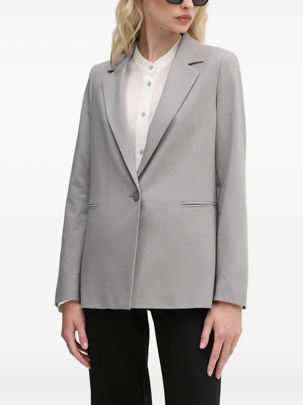 Benetton top con botones | gris | Image 1