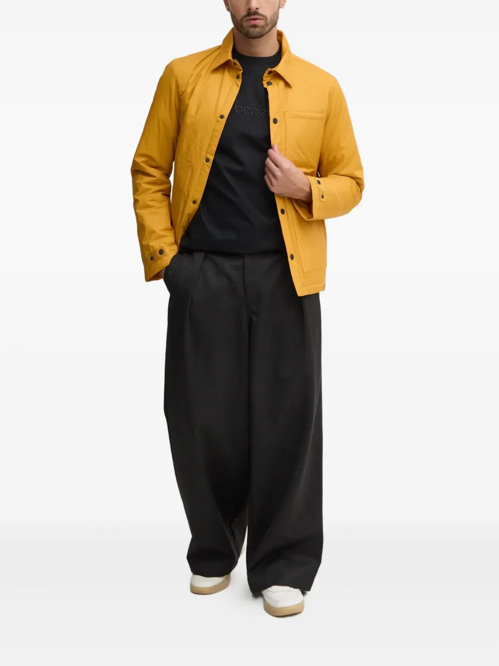 Benetton buttoned chest-pocket jacket | Shirt Jackets | Image 2