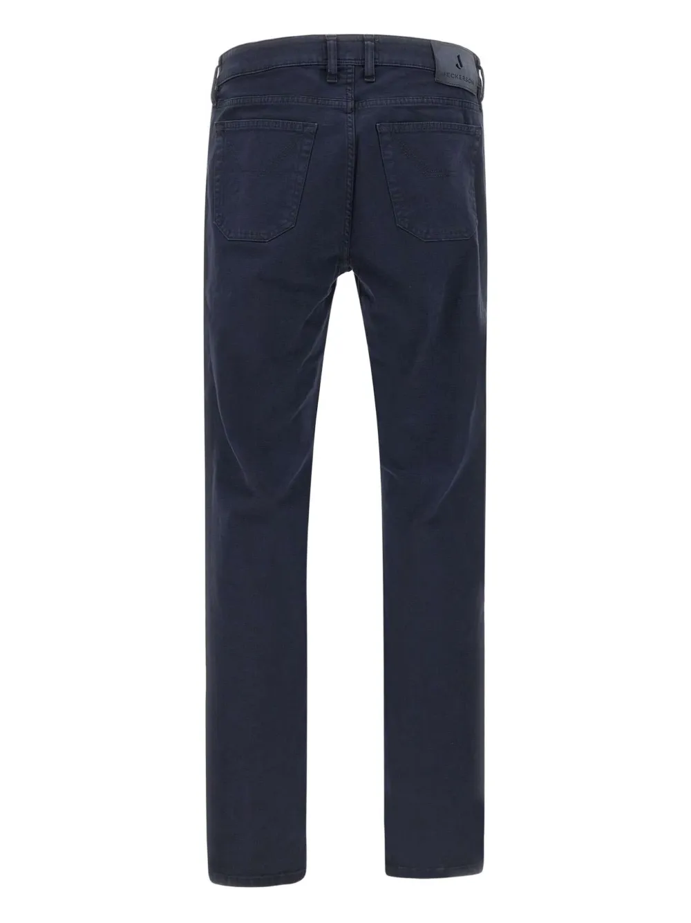 Jeckerson John Five-pockets Logo-patch Trousers In Blue
