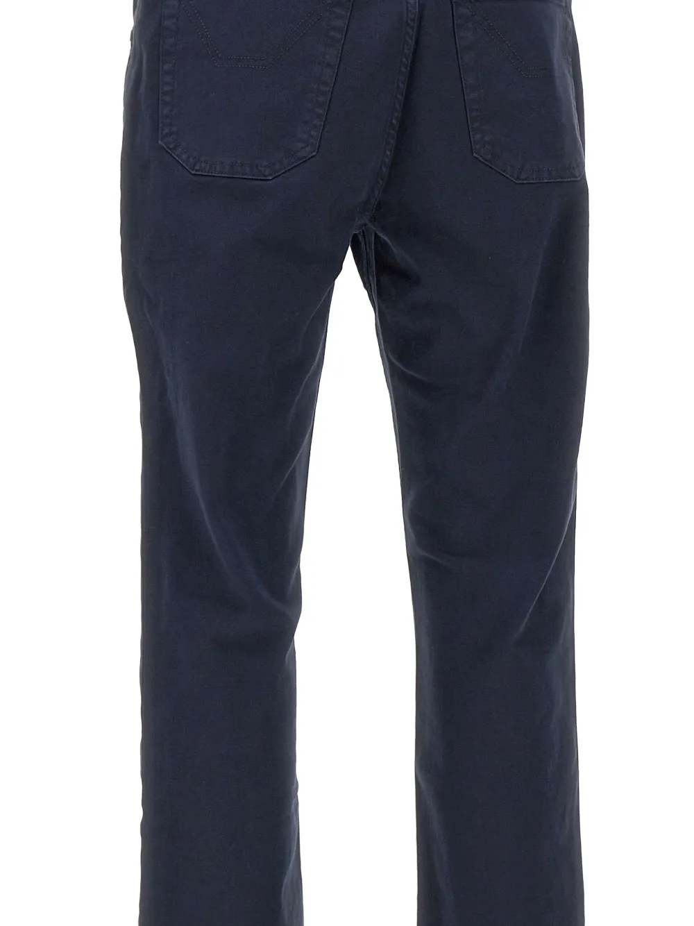 Jeckerson John Five-pockets Logo-patch Trousers In Blue