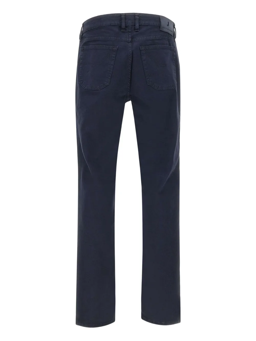 Jeckerson John Five-pockets Logo-patch Trousers In Blue