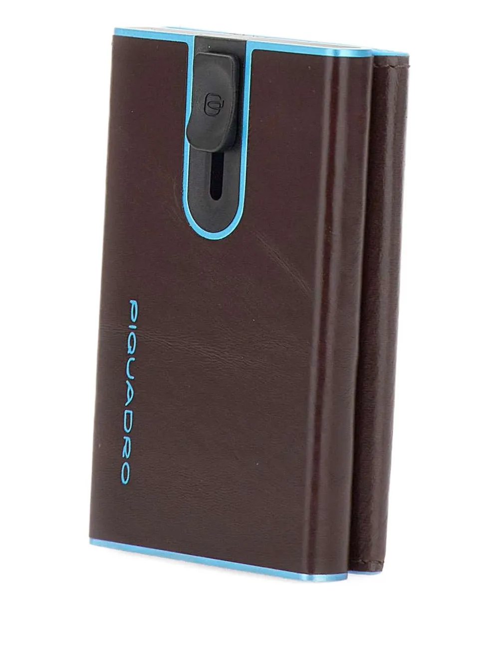 Piquadro Logo-print Sliding-system Cardholder In Brown