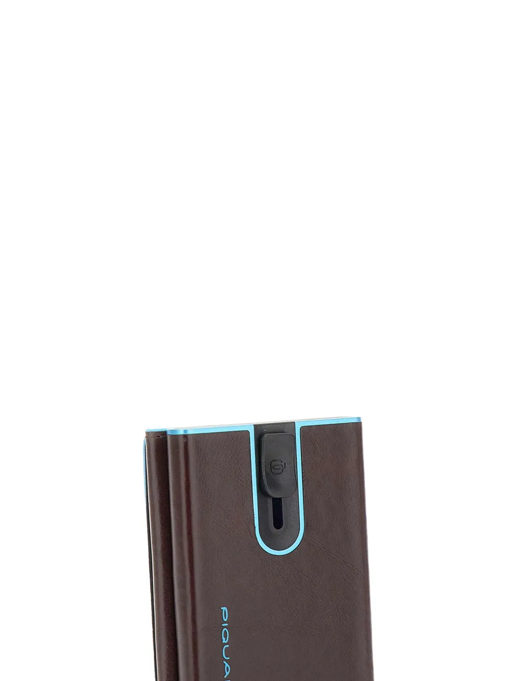 Piquadro Logo-print Sliding-system Cardholder In Brown