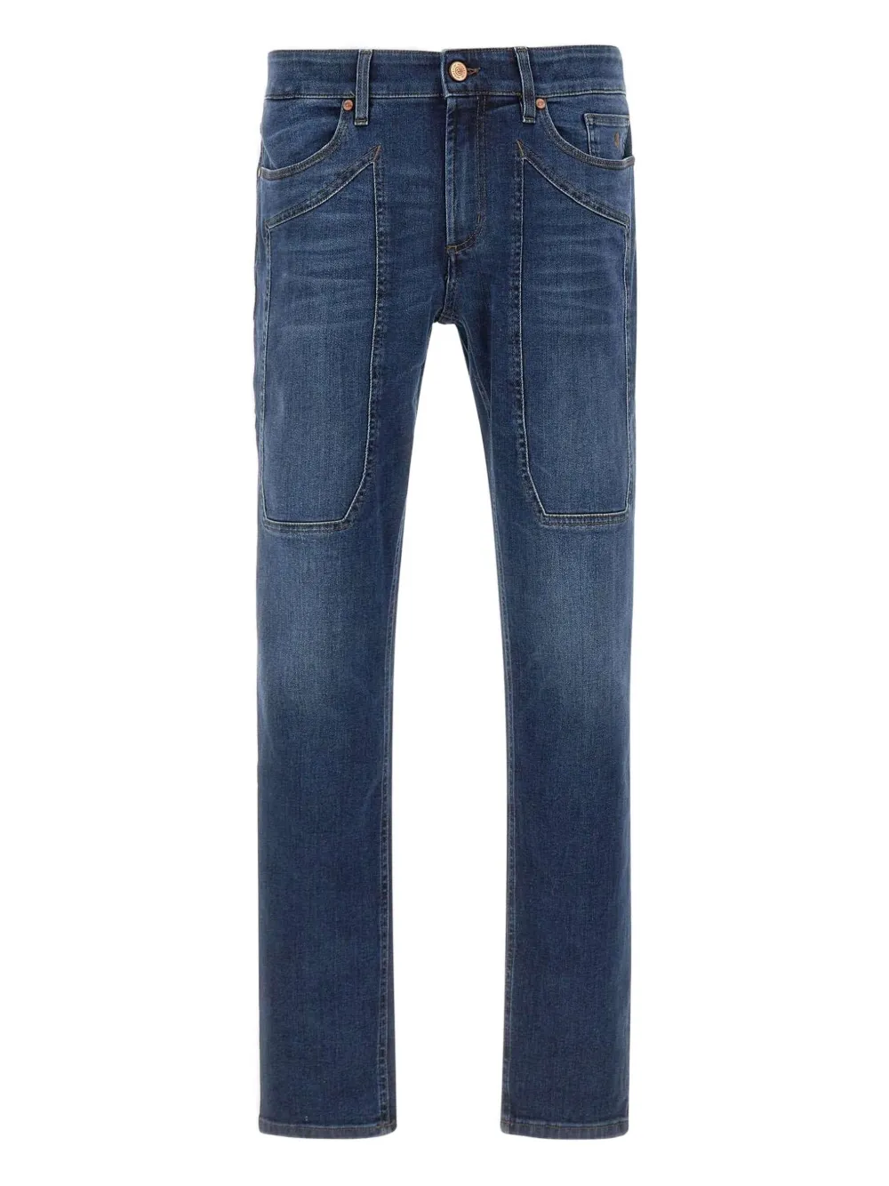JECKERSON John five-pockets stitching jeans | Blue | Image 1