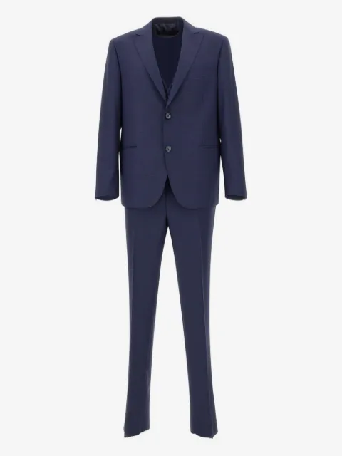 Marchesani textured wool single-breasted suit (set of three)