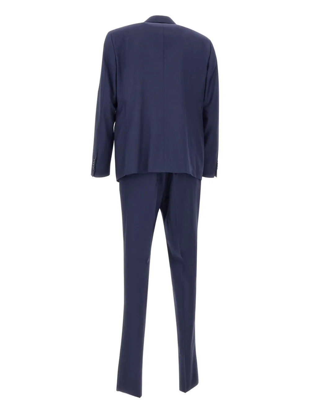  Marchesani Textured Wool Single-breasted Suit (set Of Three) - Blue 