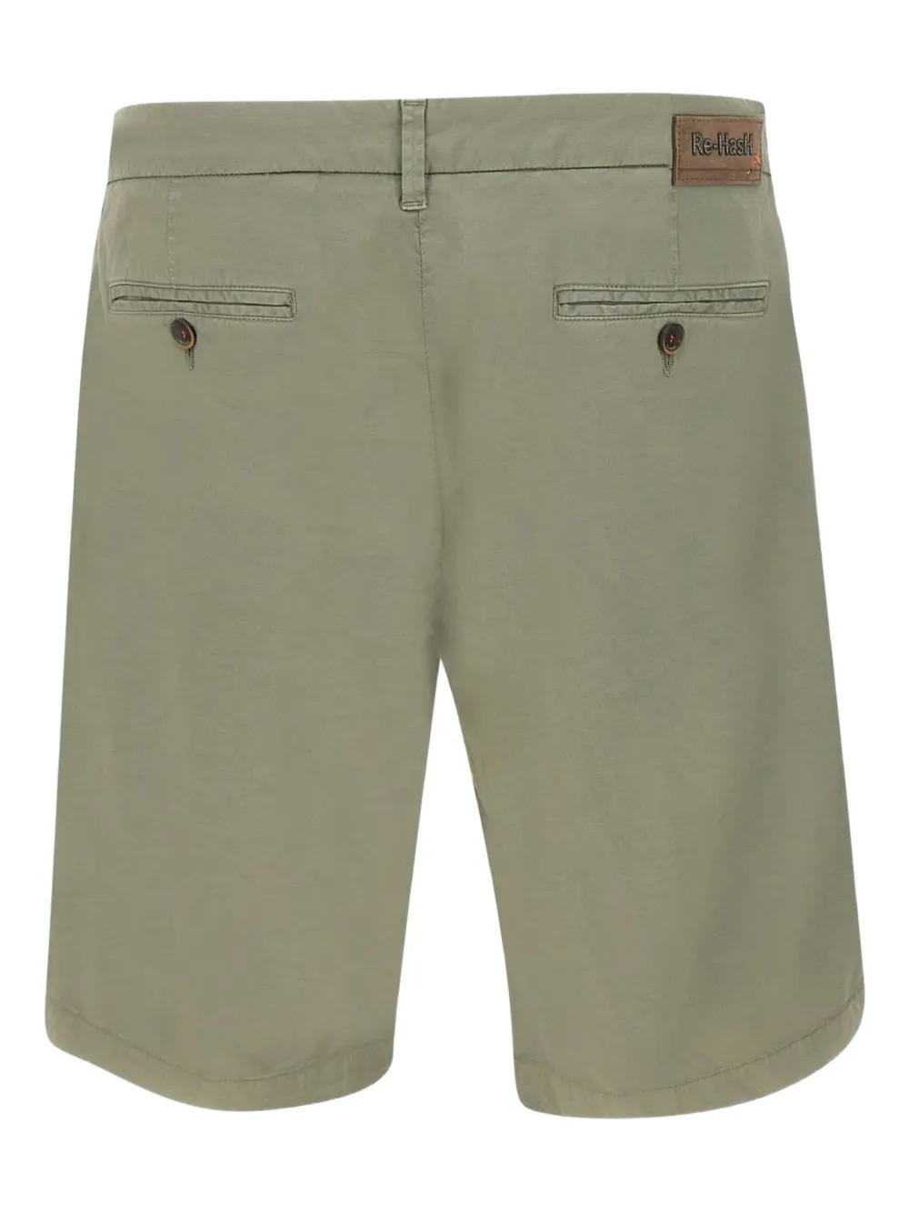 Re-Hash Bernini button welt-pockets shorts - Groen