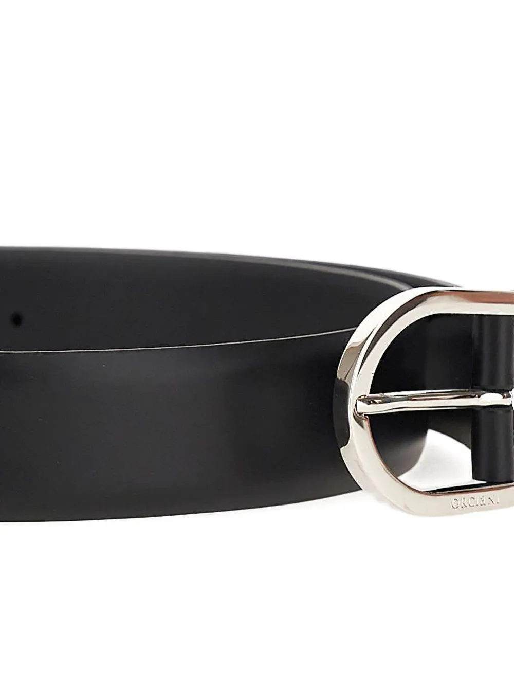 Orciani round buckle belt - Zwart
