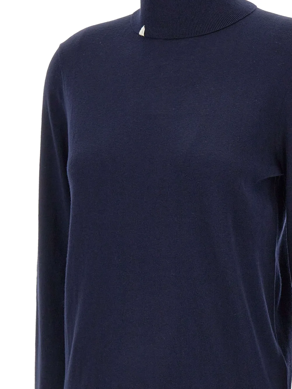 Sun 68 Turtleneck Ribbed Jumper In Blue