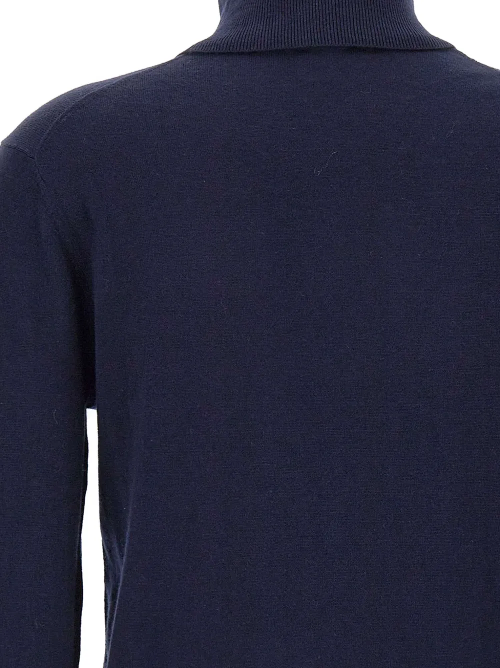 Sun 68 Turtleneck Ribbed Jumper In Blue