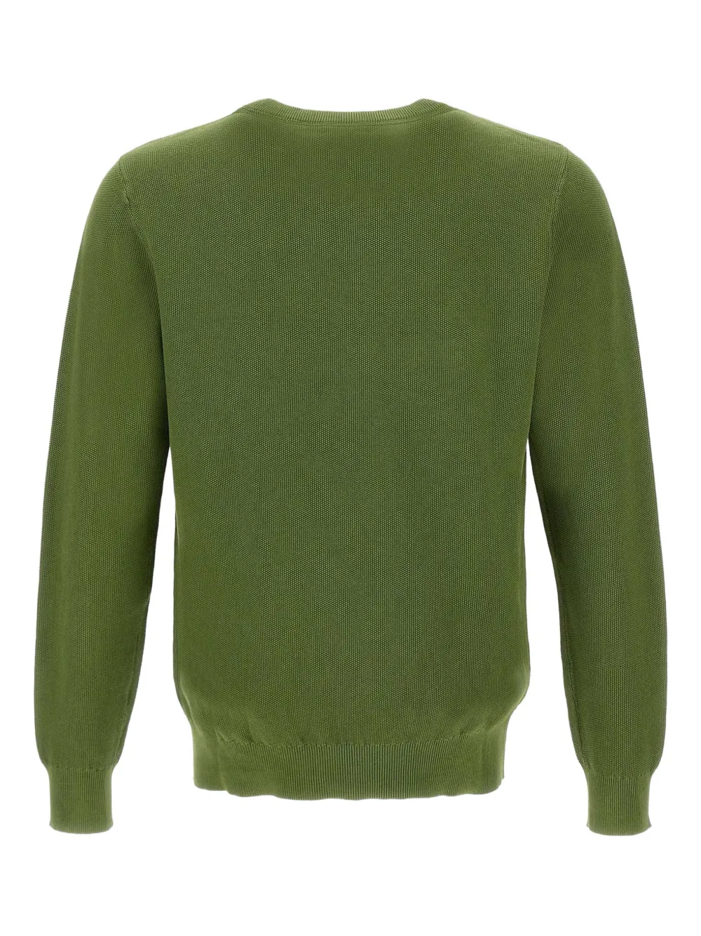 Sun68 honeycomb weave crew-neck sweater - Groen