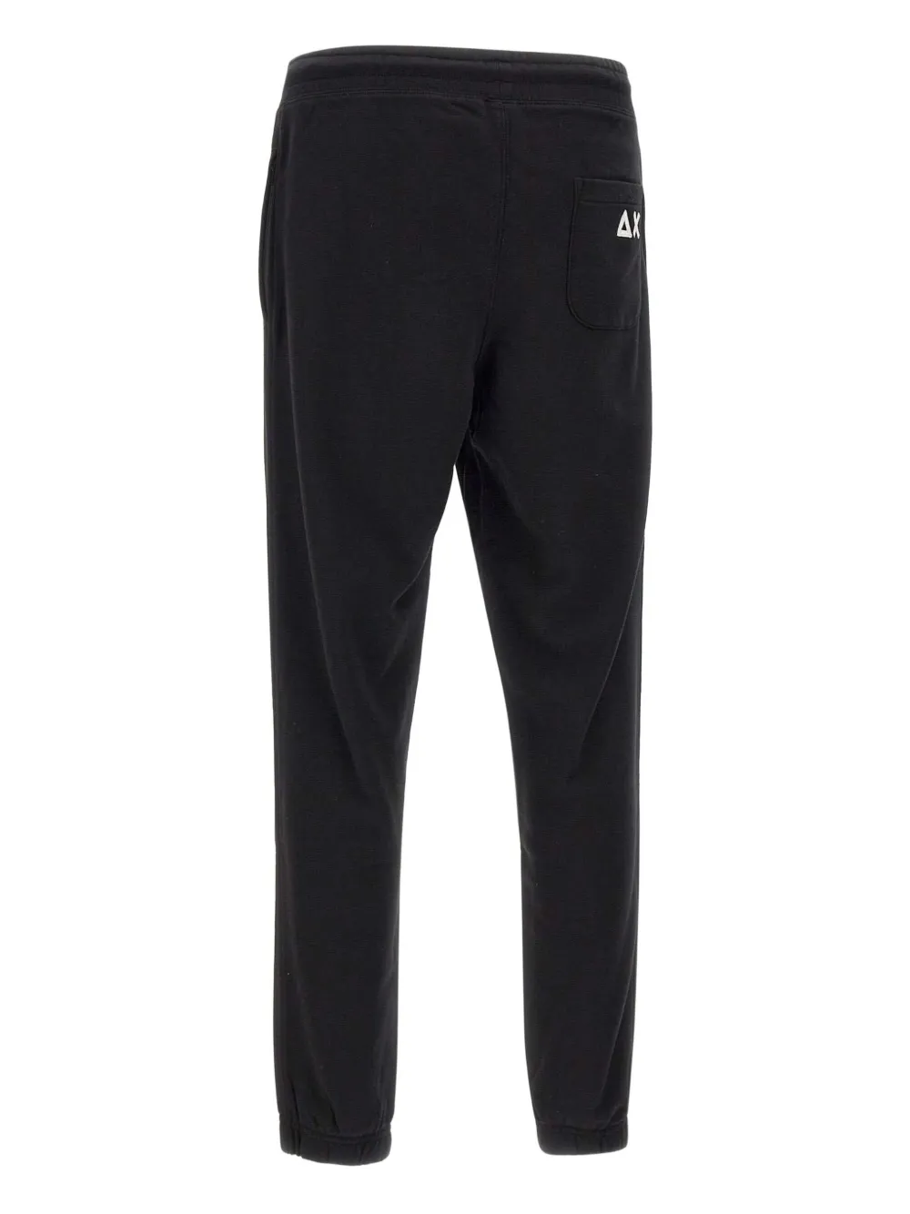 Sun 68 Basic Elasticated-waist Logo Track Pants In Black