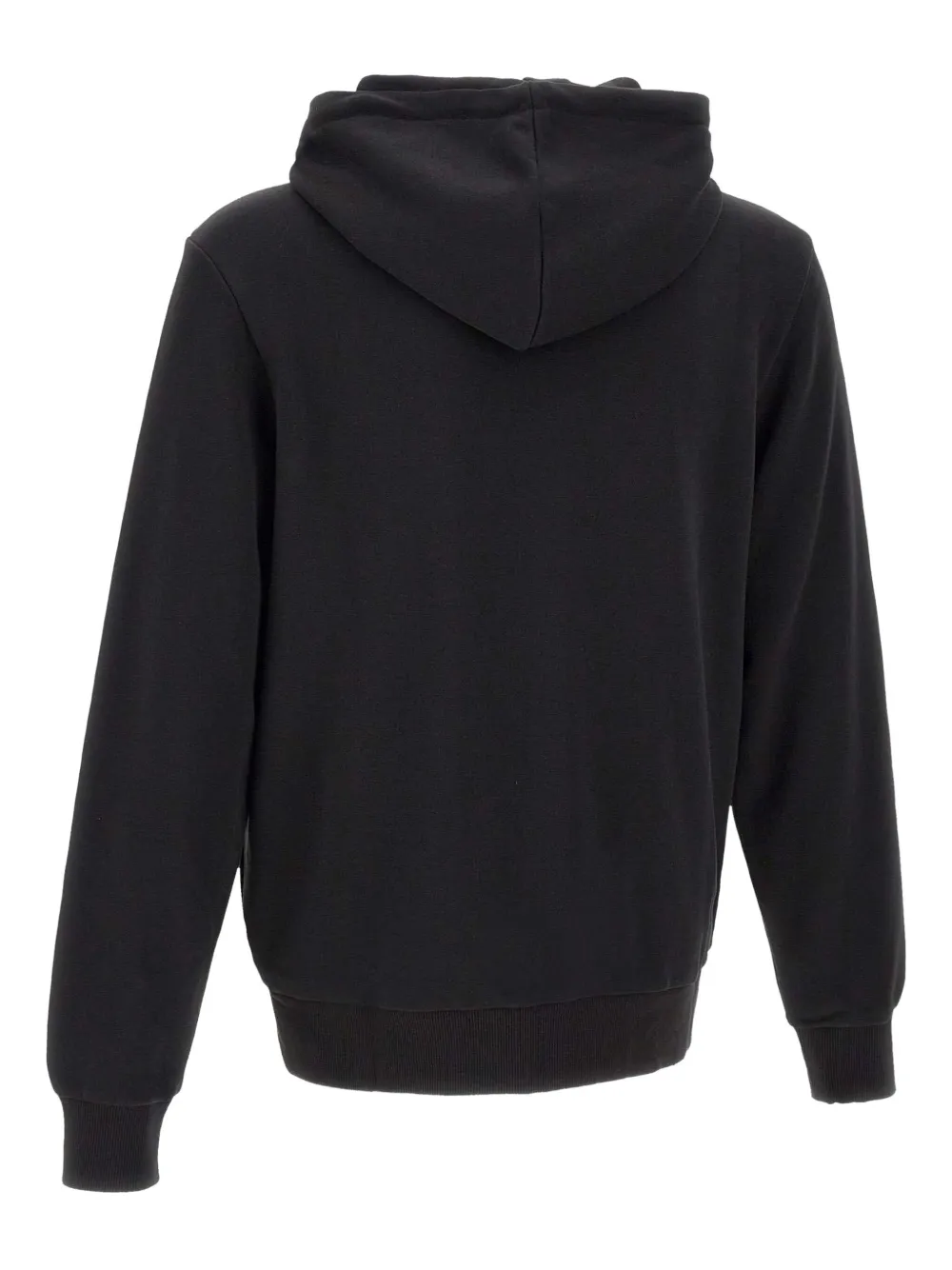 Sun68 Hoodie met geborduurd logo en rits Zwart