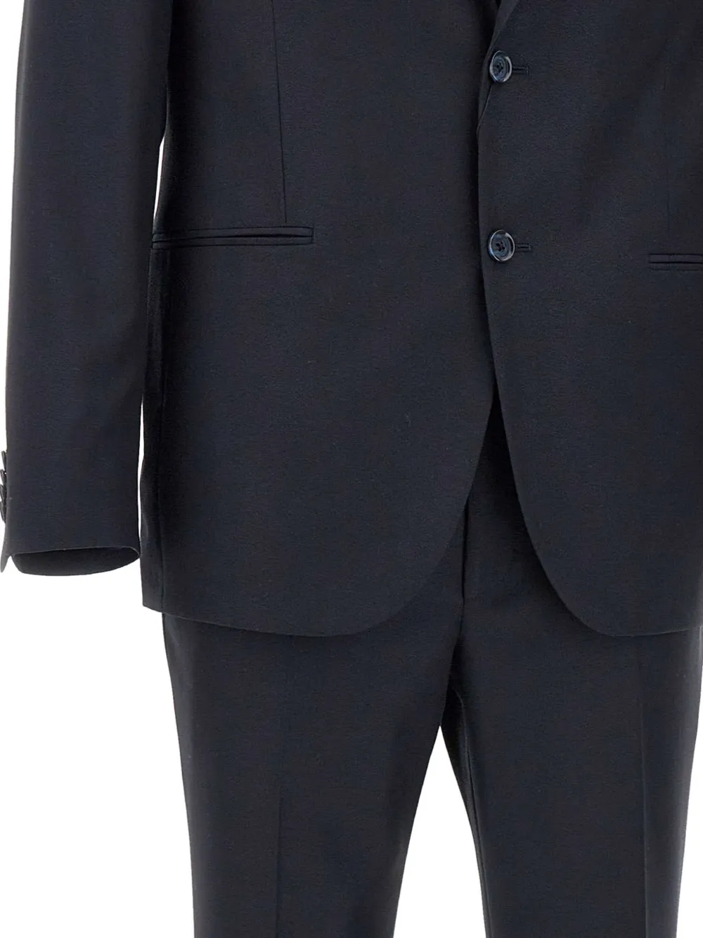 Marchesani Peak Lapel Three-piece Suit In Blue
