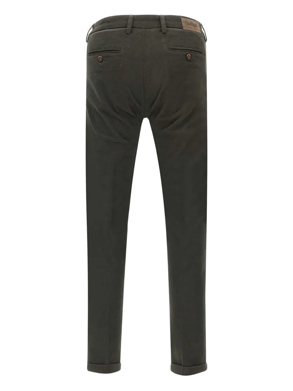 Re-Hash Mucha welt-pockets logo-patch trousers - Groen