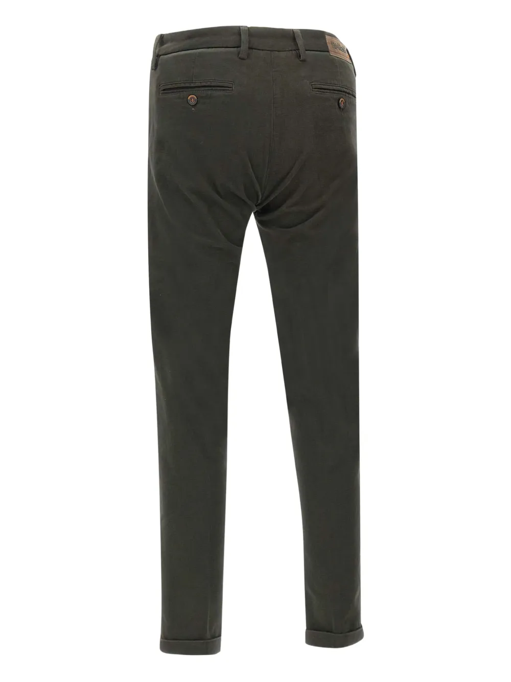 Re-hash Mucha Welt-pockets Logo-patch Trousers In Green