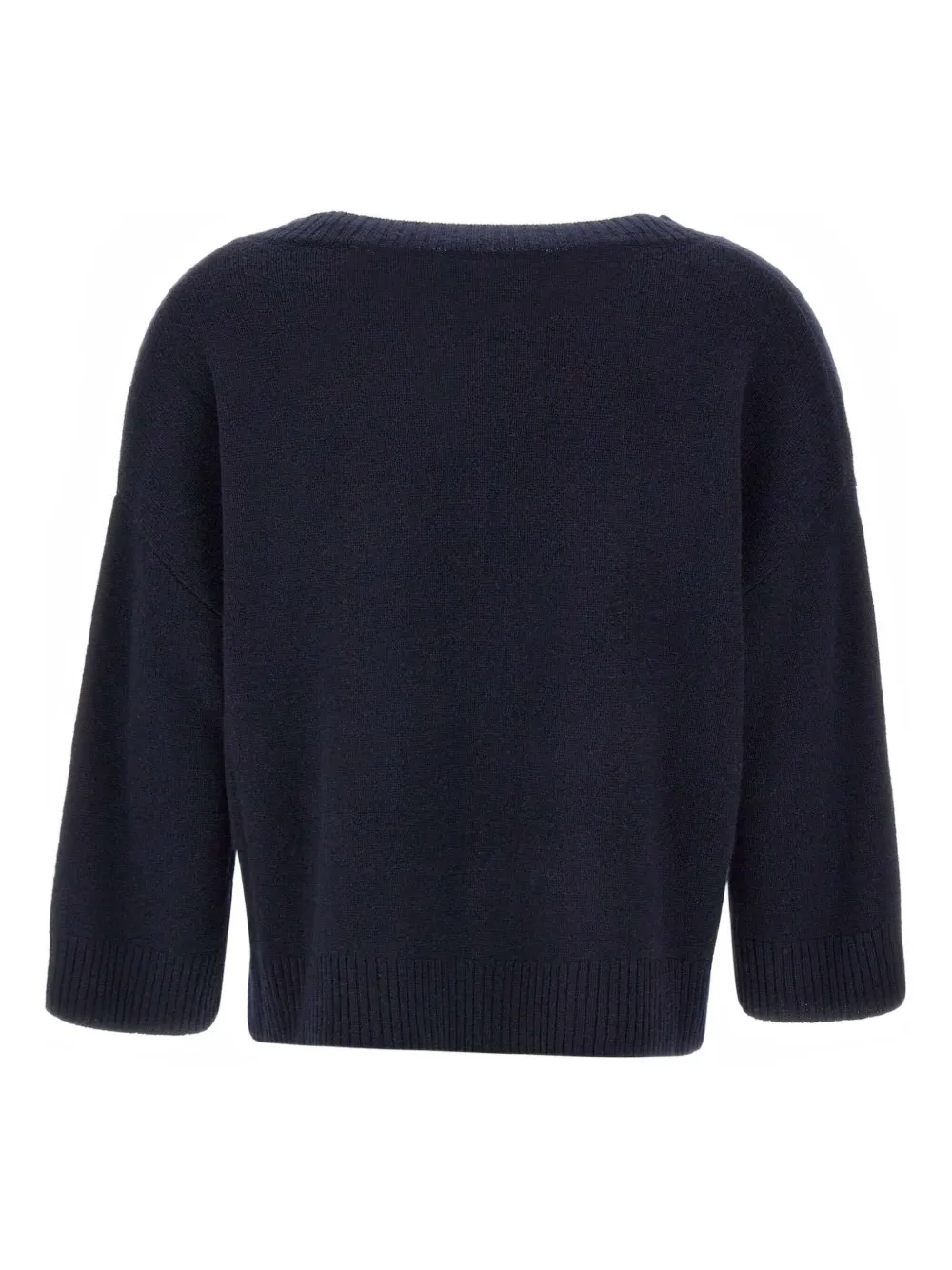 Weekend Max Mara Leva V-neck ribbed jumper | Knitted Sweaters | Image 2