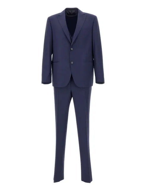 Marchesani textured three-piece suit