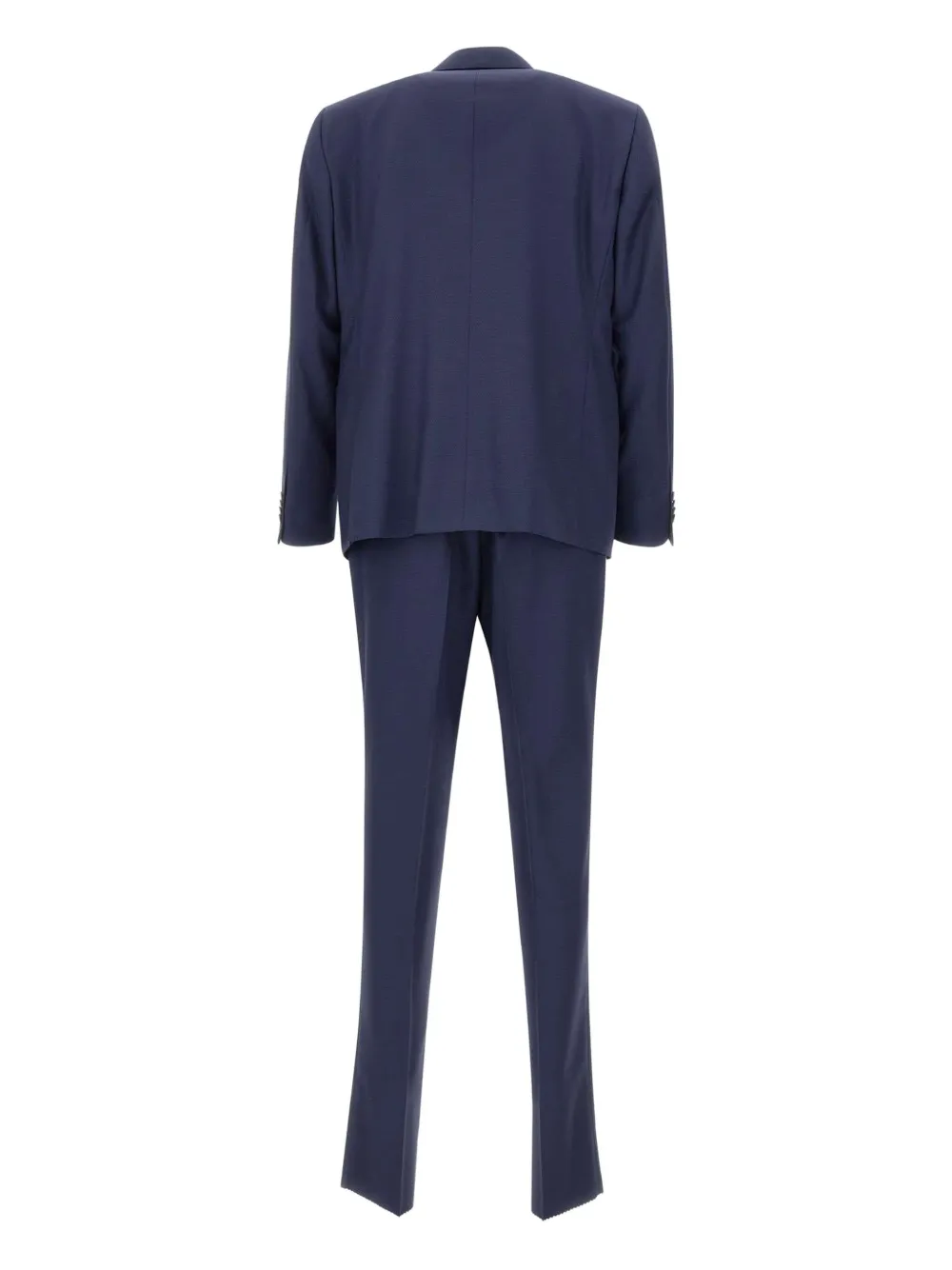 Marchesani textured three-piece suit - Blauw