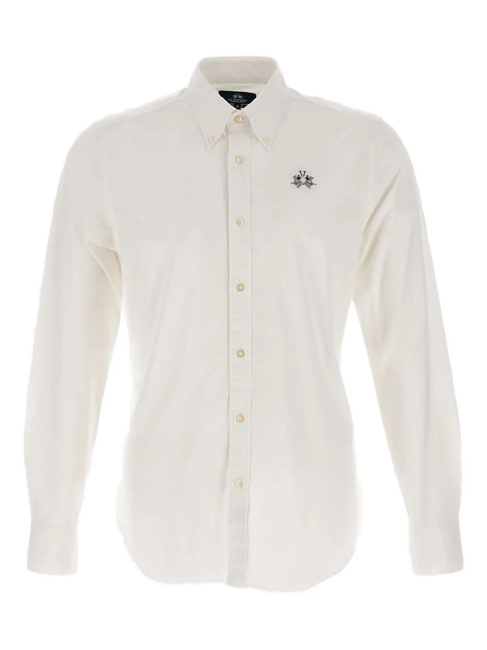 La Martina button-down embroidered shirt - Bianco