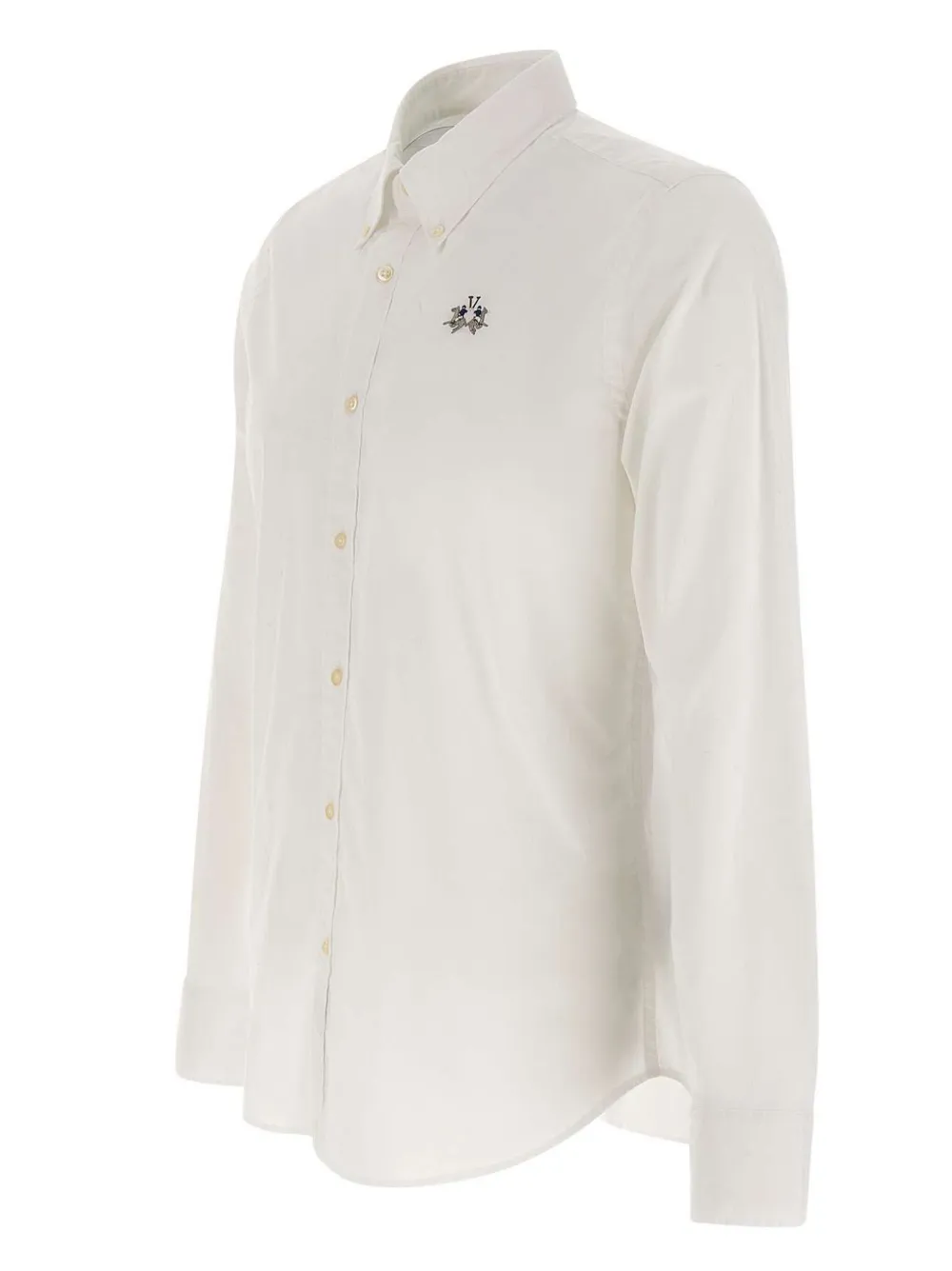 La Martina Overhemd met borduurwerk Wit