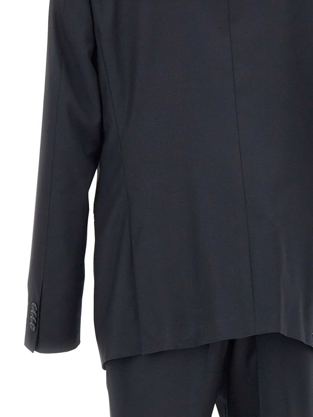 Marchesani Driedelig pak met textuur Blauw
