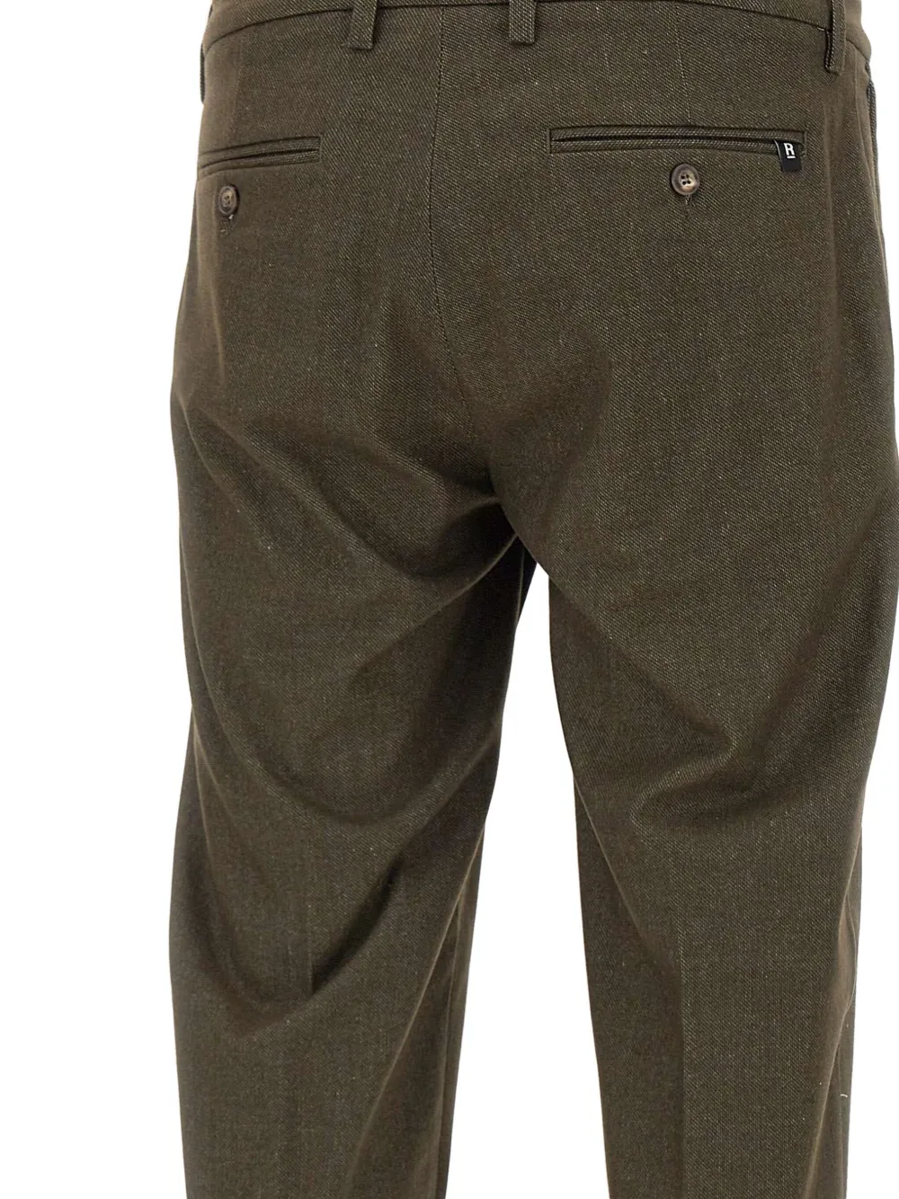 Re-hash Belt-loops Turn-up Trousers In Brown