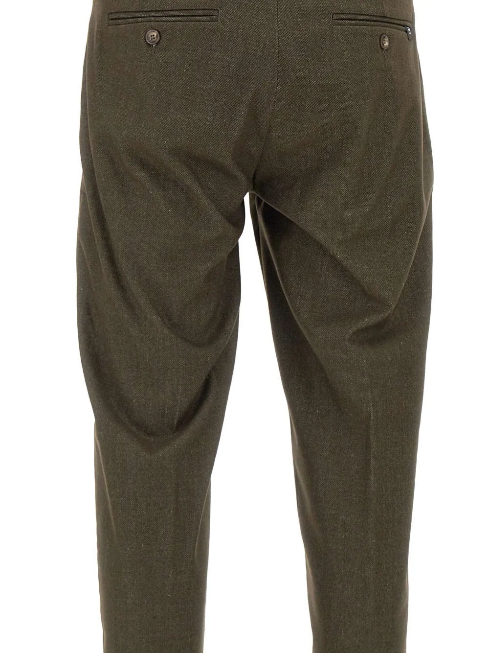 Re-hash Belt-loops Turn-up Trousers In Brown