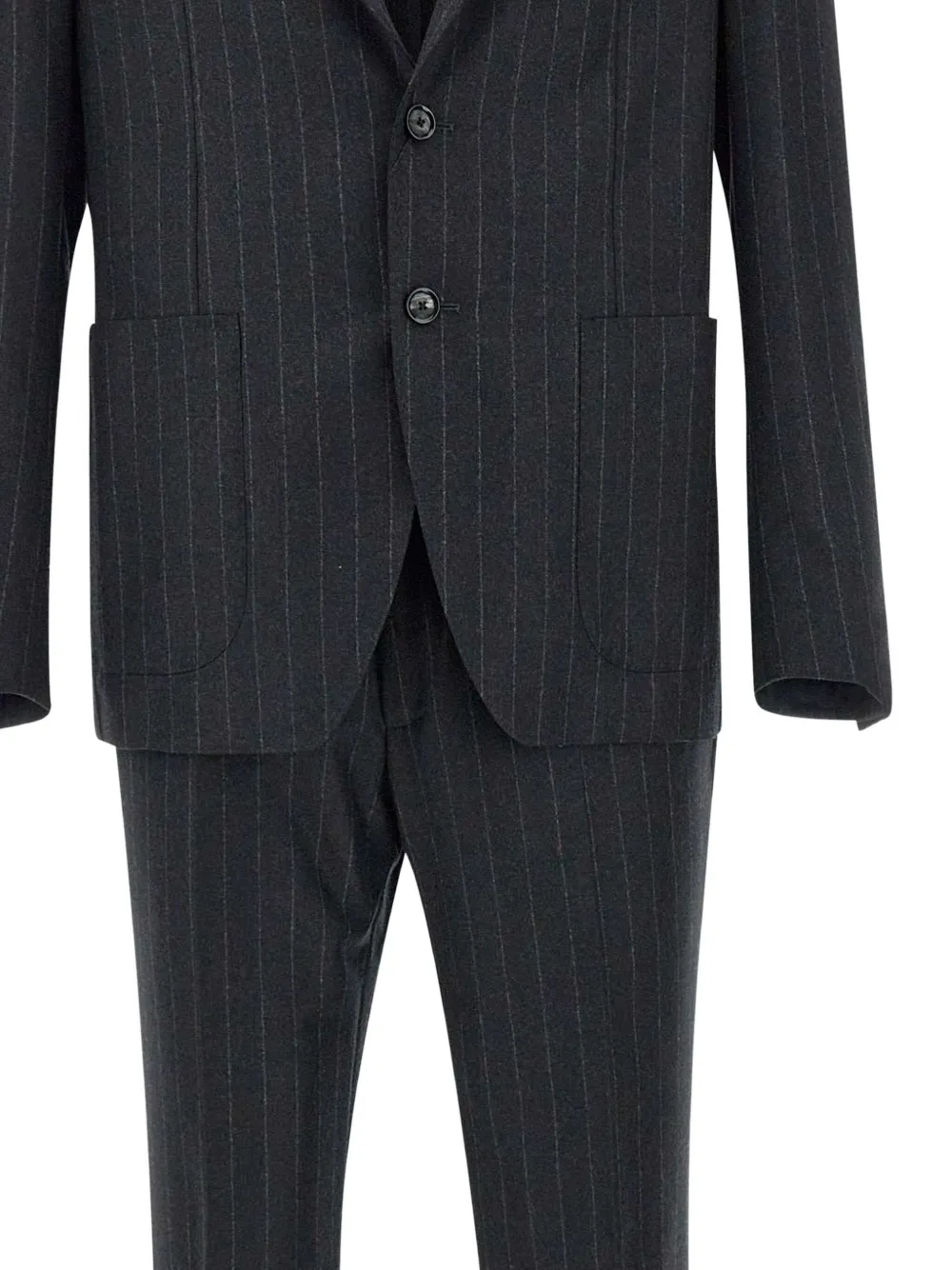 Tagliatore Tweedelig pak met krijtstreep Grijs