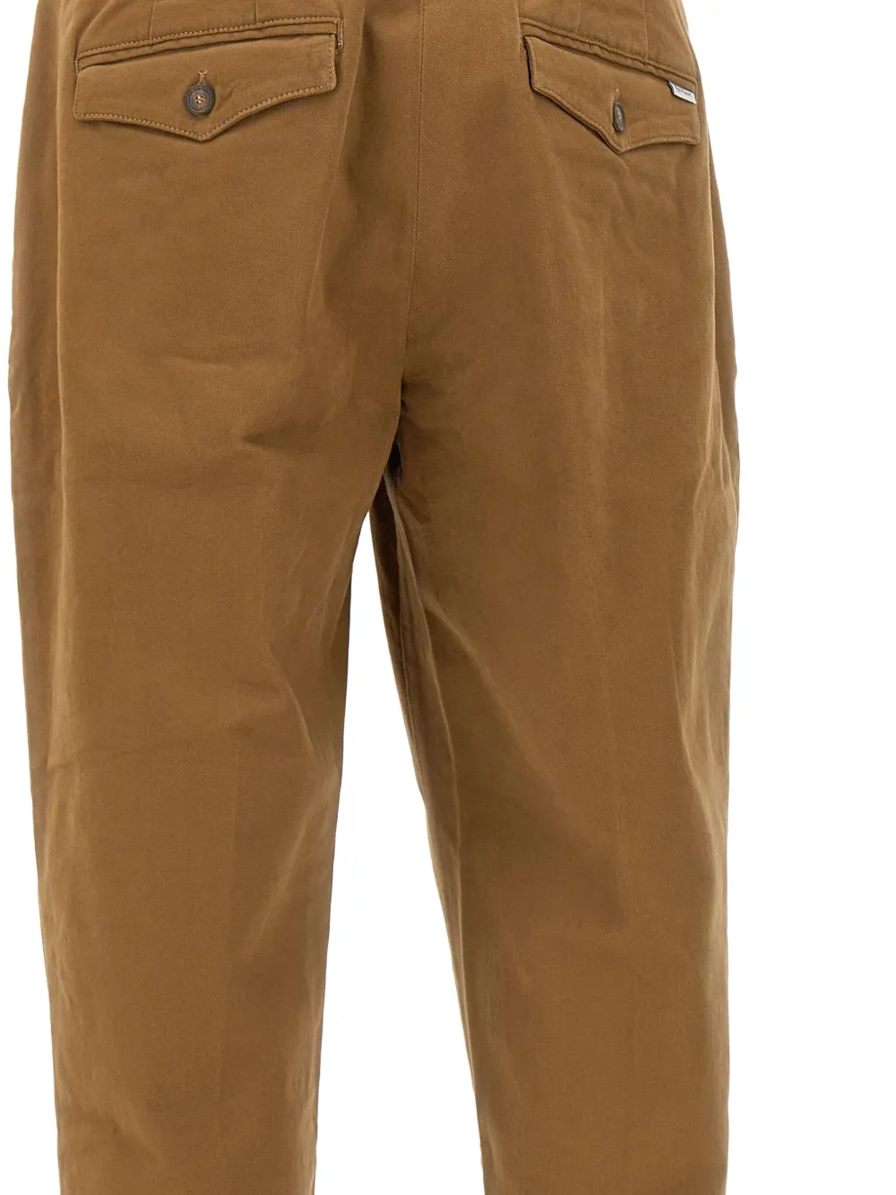 Re-hash Five-pocket Logo-patch Trousers In Brown