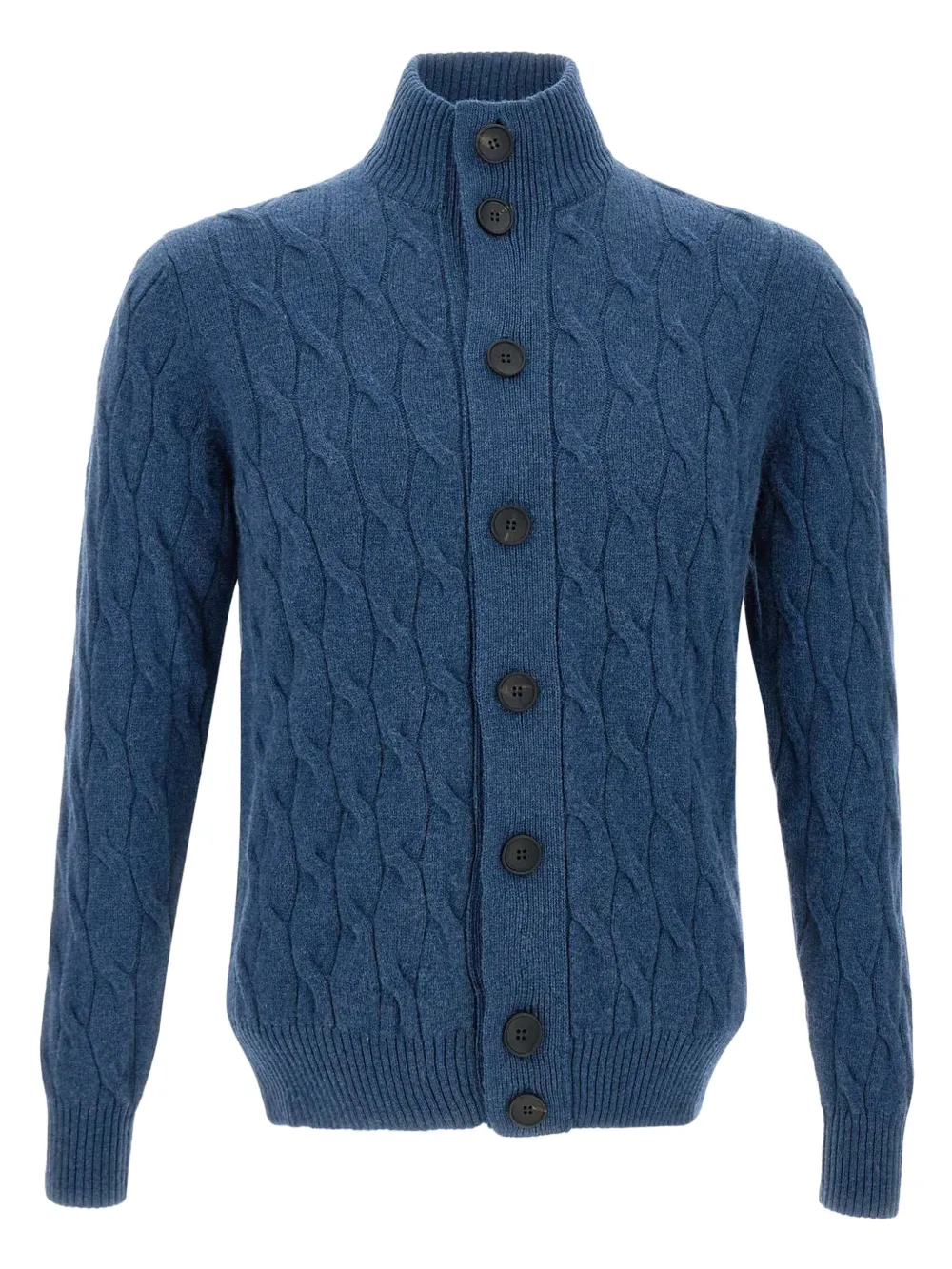 Filippo De Laurentiis Button-down Cardigan In Blue