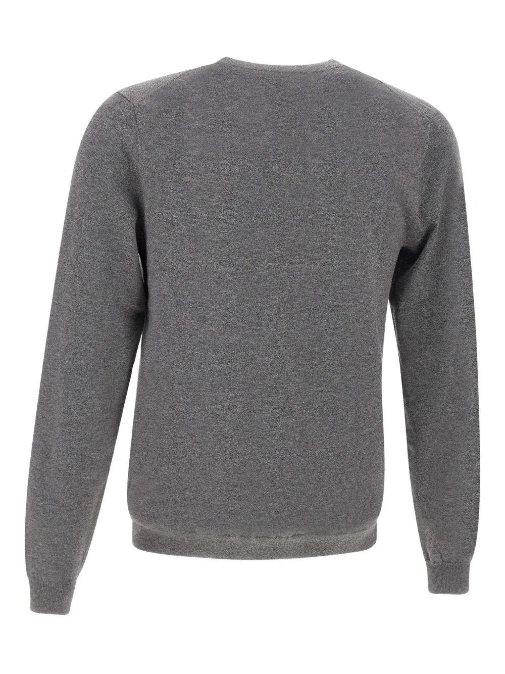 Sun68 embroidered-logo V-neck jumper - Grijs