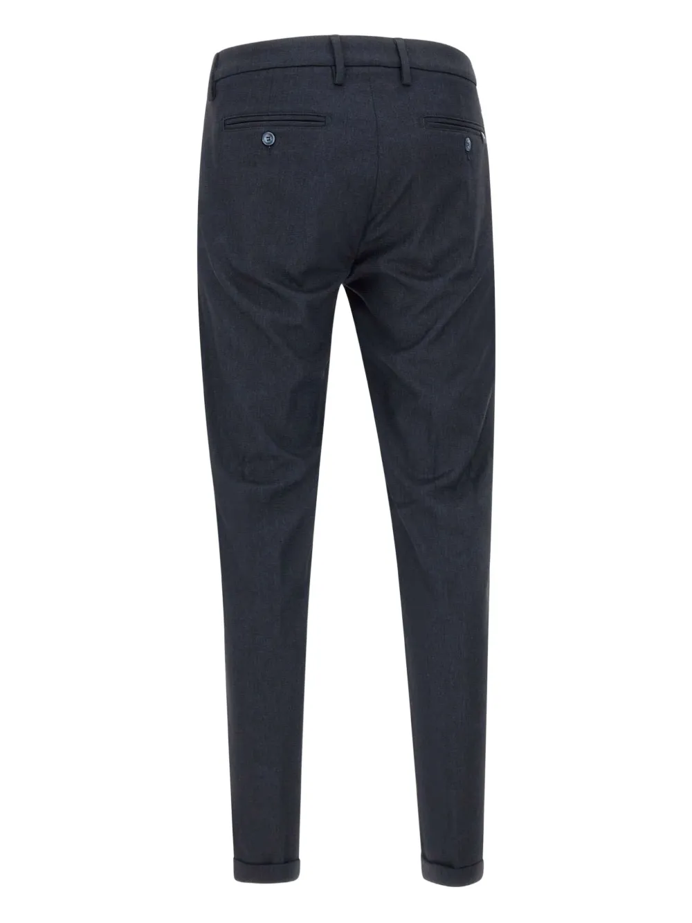 Re-Hash belt-loops turn-up tapered trousers - Blauw