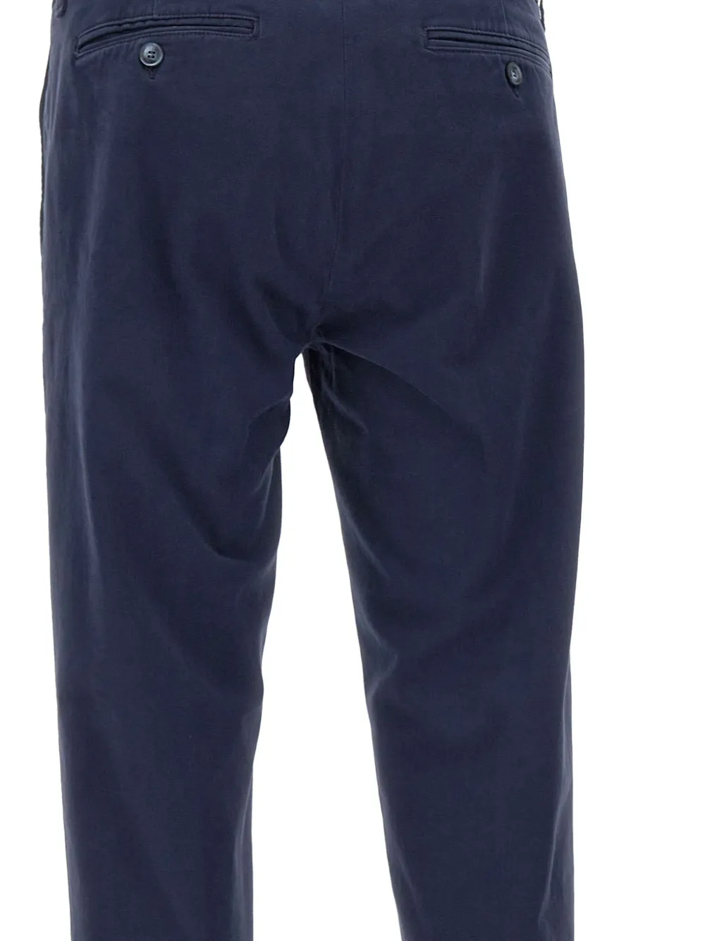 Re-Hash Broek met riemlussen en logopatch Blauw