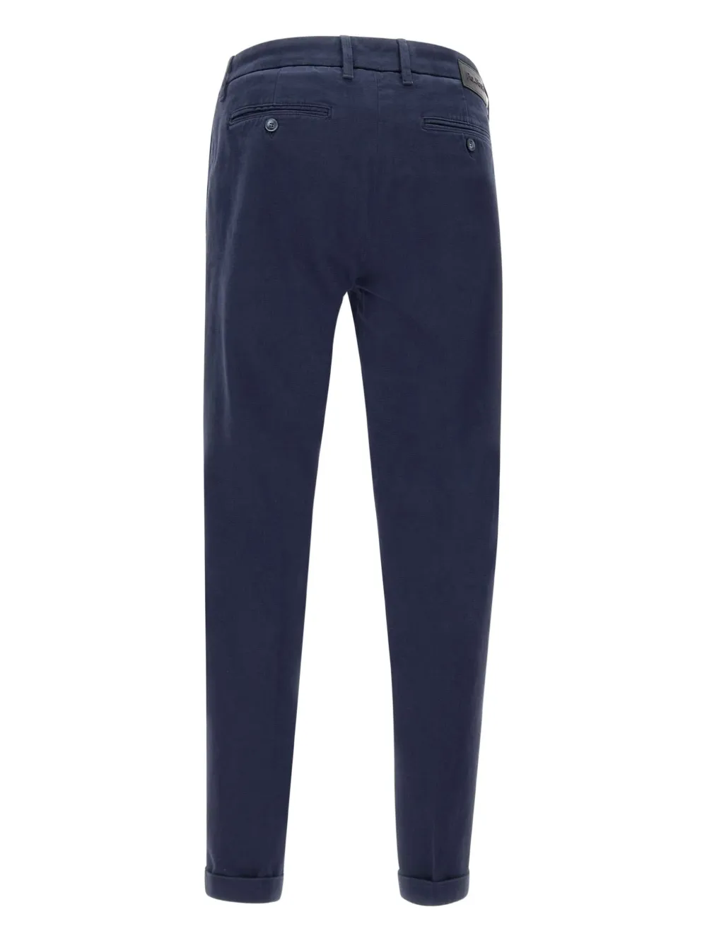 Re-Hash Broek met riemlussen en logopatch Blauw