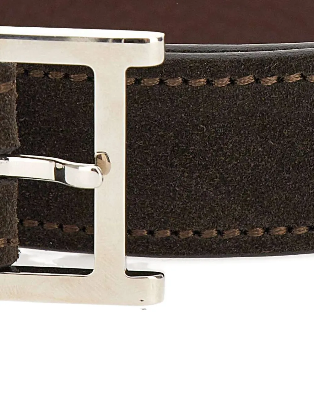 Orciani Rectangular-buckle Belt In Brown